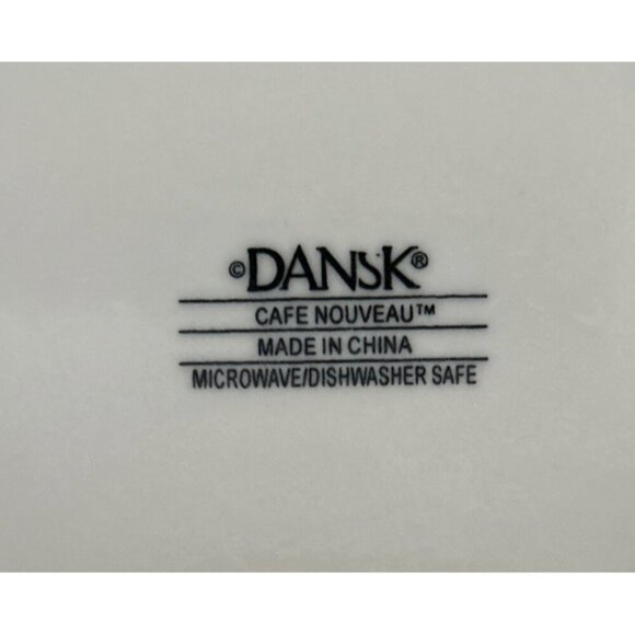 DANSK White Cafe Nouveau Rimmed Soup Cereal Pasta Bowls 9"  Set of 4 - Picture 4 of 4